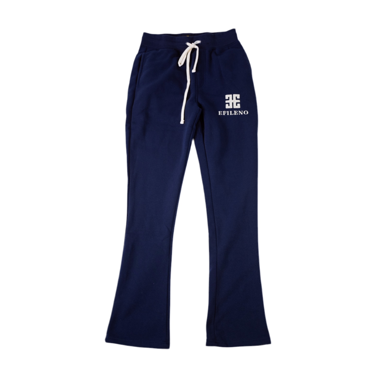 NAVY BLUE FLARE STACKED SWEATS