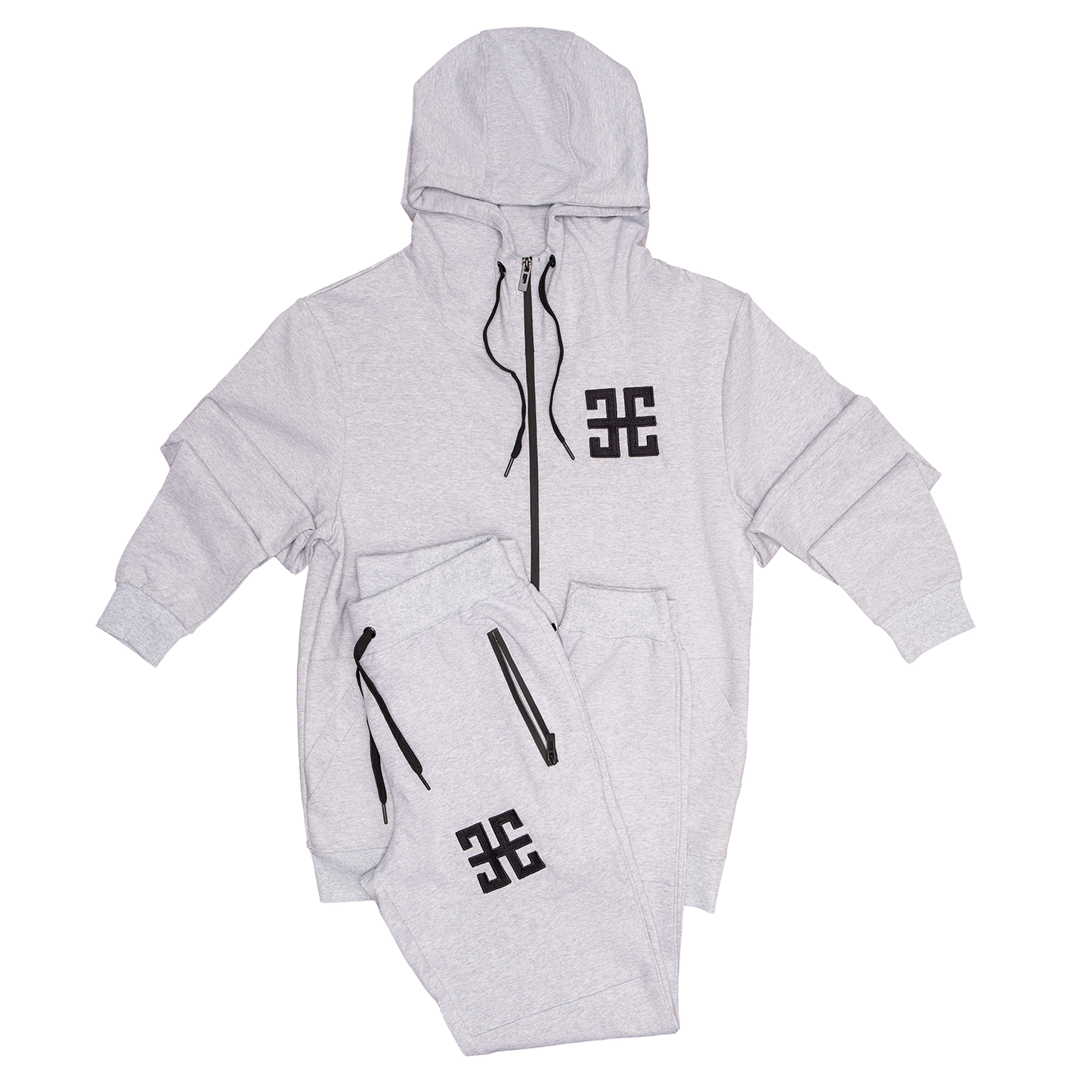GREY/BLACK TECH FLEECE
