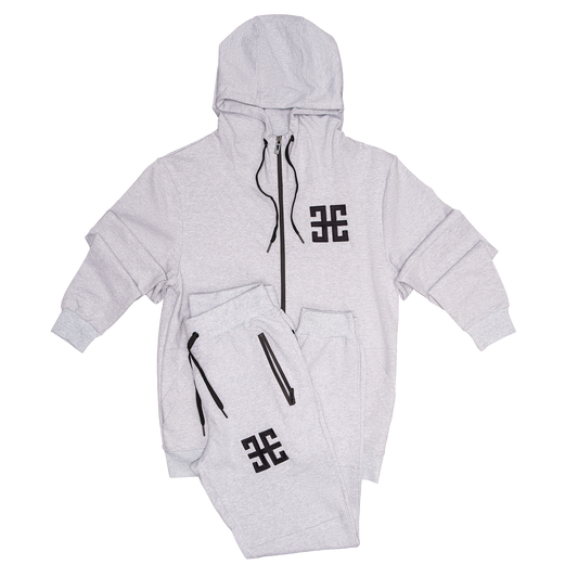 GREY/BLACK TECH FLEECE